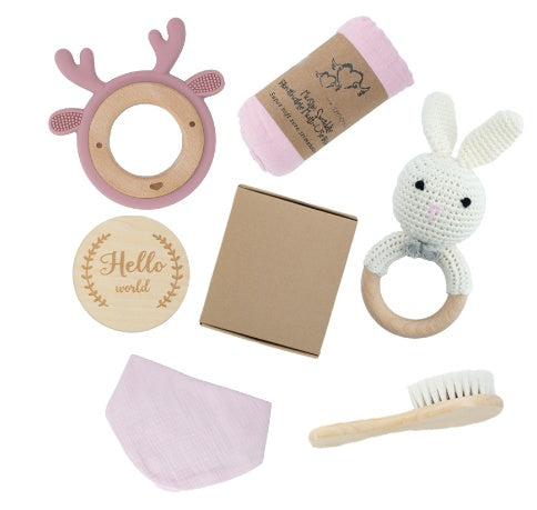 Baby Geschenk Set für Neugeborene 6-teilig