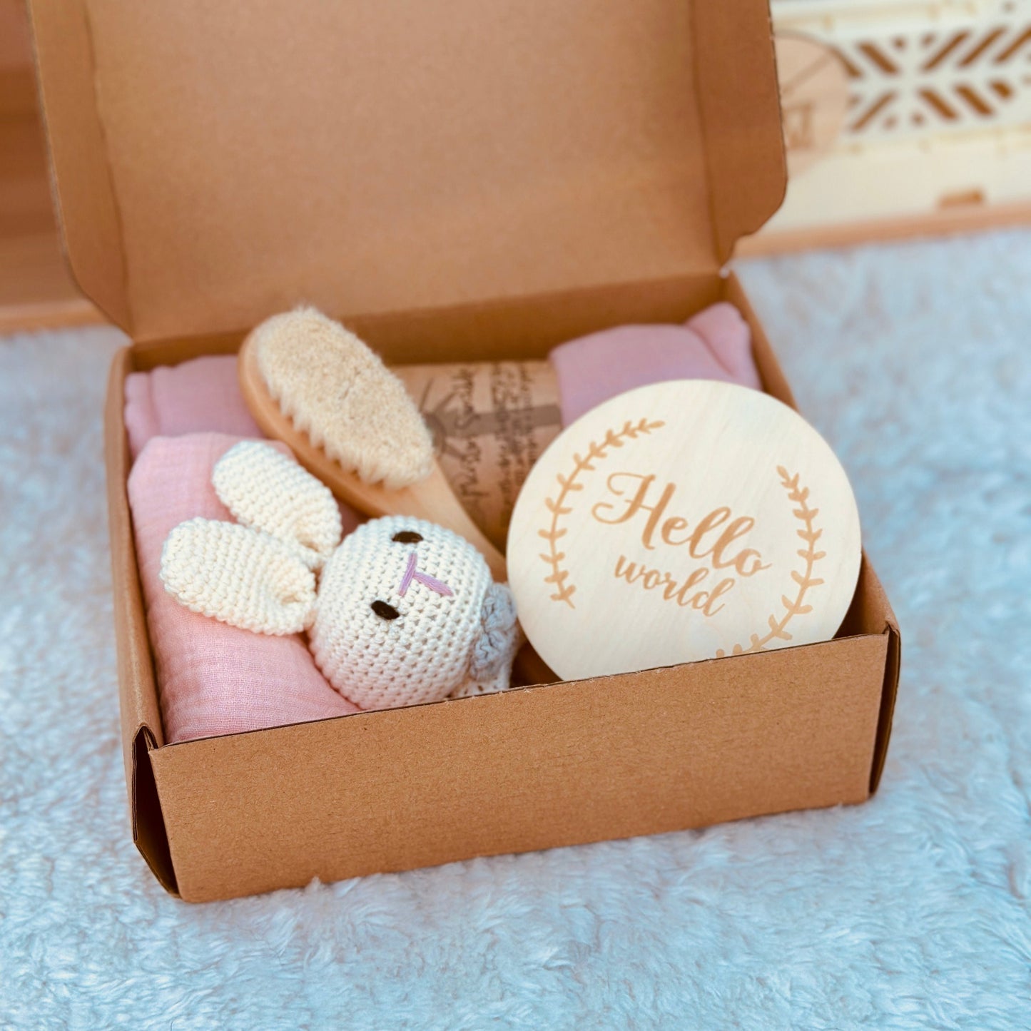 Baby Geschenk Set für Neugeborene 6-teilig