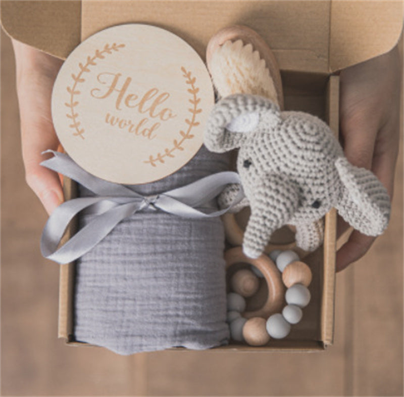 Baby Geschenk Set für Neugeborene 6-teilig